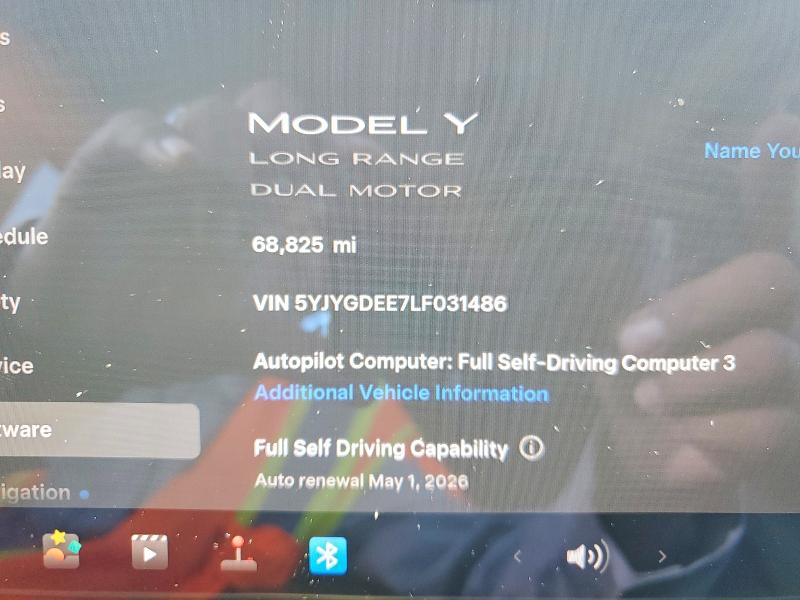 Продаж на аукціоні авто 2020 Tesla Model Y, vin: 5YJYGDEE7LF031486, номер лоту: 49029926
