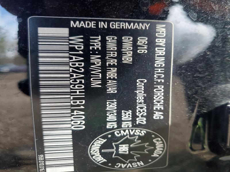 50991366 :رقم المزاد ، WP1AB2A59HLB14060 vin ، 2017 Porsche Macan مزاد بيع