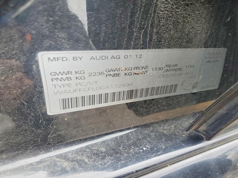 Продажа на аукционе авто 2012 Audi A4, vin: WAUFFCFL0CA112594, номер лота: 48685936