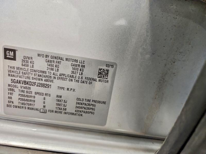 Продажа на аукционе авто 2015 Buick Enclave, vin: 5GAKVBKD2FJ288291, номер лота: 51037766