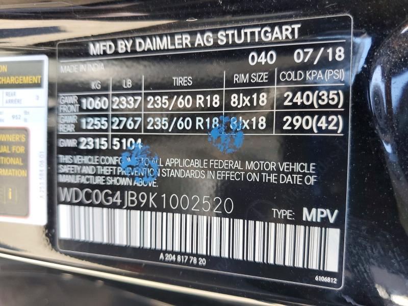 Продажа на аукционе авто 2019 Mercedes-benz Glc, vin: WDC0G4JB9K1002520, номер лота: 49667116