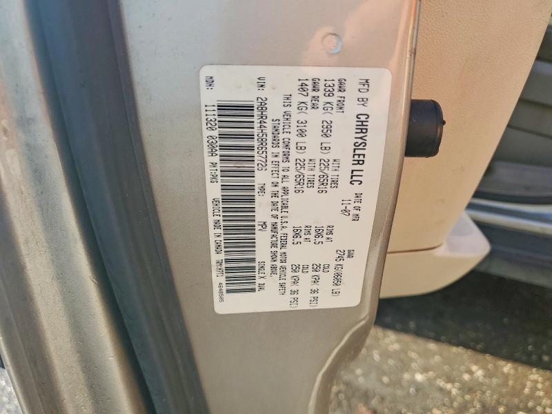 48355286 :رقم المزاد ، 2A8HR44H58R657726 vin ، 2008 Chrysler Town & Country مزاد بيع