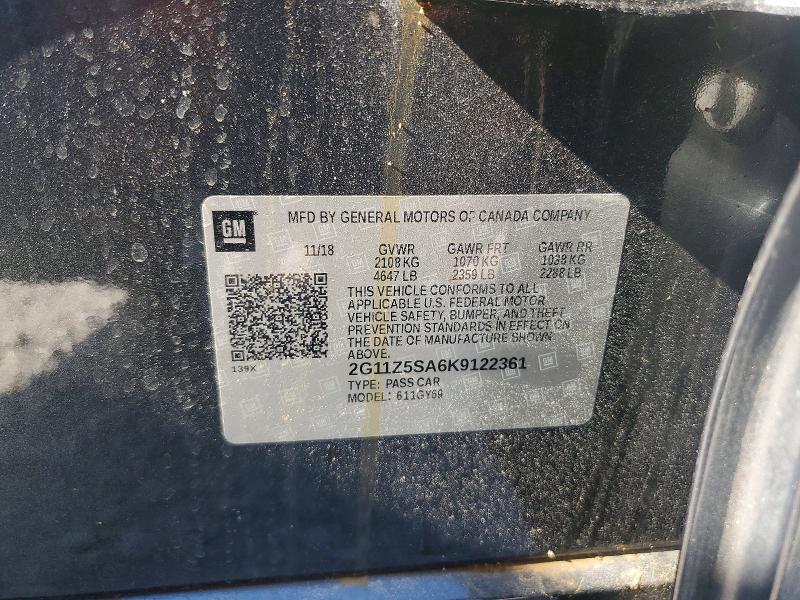 Продаж на аукціоні авто 2019 Chevrolet Impala, vin: 2G11Z5SA6K9122361, номер лоту: 51658156