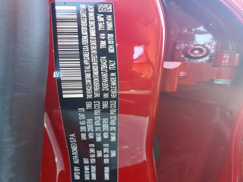 Aukcja sprzedaży 2018 Alfa Romeo Stelvio, vin: ZASFAKAN7J7B64374, numer aukcji: 51416026