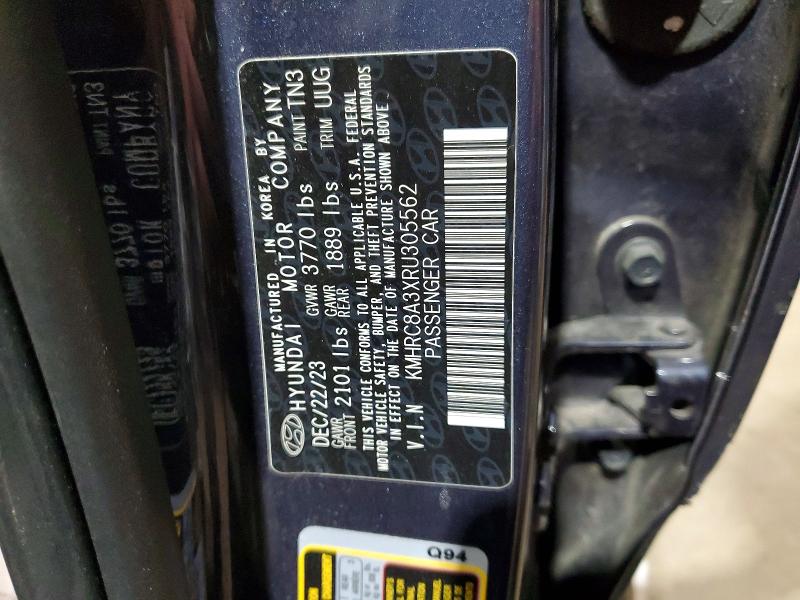 51333116 :رقم المزاد ، KMHRC8A3XRU305562 vin ، 2024 Hyundai Venue مزاد بيع