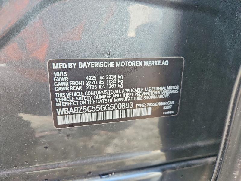 Aukcja sprzedaży 2016 Bmw 328, vin: WBA8Z5C55GG500893, numer aukcji: 48807396