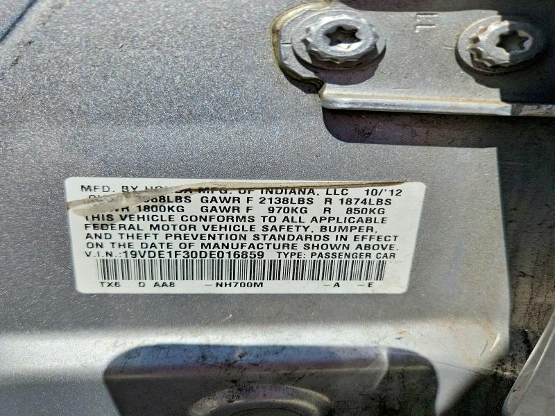 Aukcja sprzedaży 2013 Acura Ilx, vin: 19VDE1F30DE016859, numer aukcji: 51659016