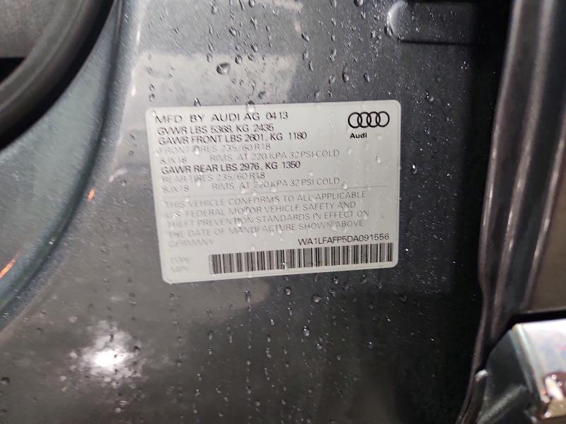 Aukcja sprzedaży 2013 Audi Q5, vin: WA1LFAFP5DA091556, numer aukcji: 50662296