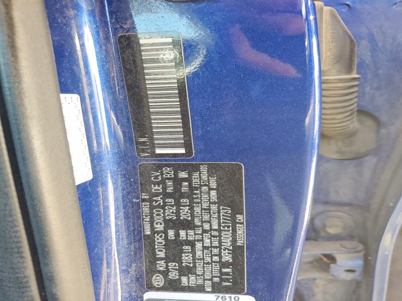 Aukcja sprzedaży 2020 Kia Forte, vin: 3KPF24AD0LE177737, numer aukcji: 50263606