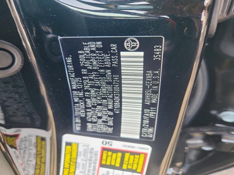 49988366 :رقم المزاد ، 4T1DBADK3TU047240 vin ، 2026 Toyota Camry مزاد بيع