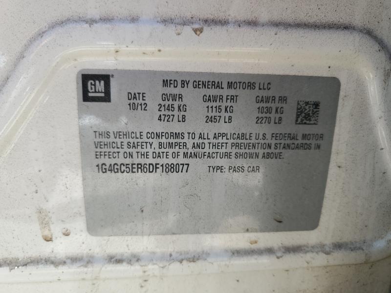 Aukcja sprzedaży 2013 Buick Lacrosse, vin: 1G4GC5ER6DF188077, numer aukcji: 50143006