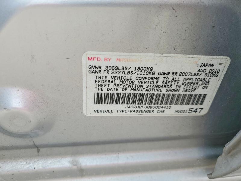 Продаж на аукціоні авто 2011 Mitsubishi Lancer, vin: JA32U2FU8BU004410, номер лоту: 51965576