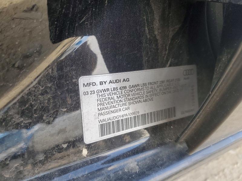 Aukcja sprzedaży 2023 Audi A3, vin: WAUAUDGY4PA109929, numer aukcji: 49302476