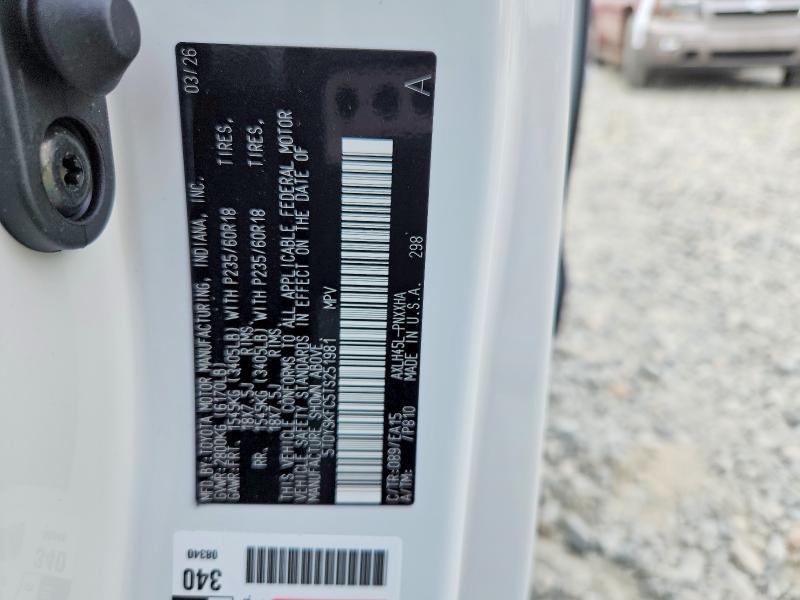 49785016 :رقم المزاد ، 5TDYSKFC5TS251981 vin ، 2026 Toyota Sienna مزاد بيع