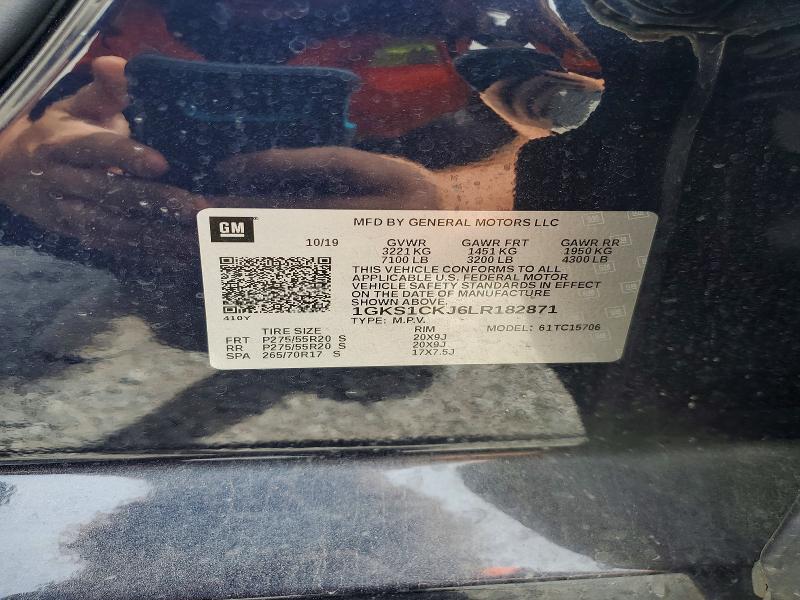 49774916 :رقم المزاد ، 1GKS1CKJ6LR182871 vin ، 2020 Gmc Yukon مزاد بيع