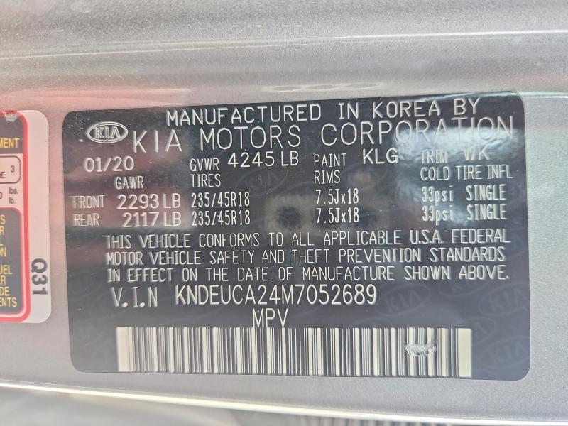 Продажа на аукционе авто 2021 Kia Seltos, vin: KNDEUCA24M7052689, номер лота: 52081656