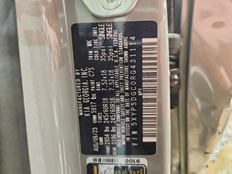 Aukcja sprzedaży 2024 Kia Telluride, vin: 5XYP5DGC0RG431114, numer aukcji: 49623206