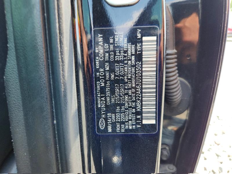2018 Hyundai Kona მანქანა იყიდება აუქციონზე, vin: KM8K22AA6JU103502, აუქციონის ნომერი: 50675536