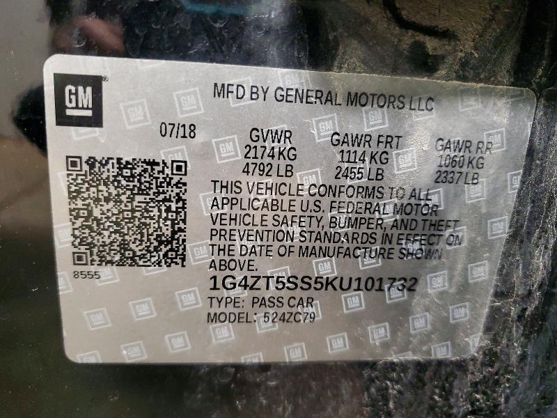 Aukcja sprzedaży 2019 Buick Lacrosse, vin: 1G4ZT5SS5KU101732, numer aukcji: 51118546