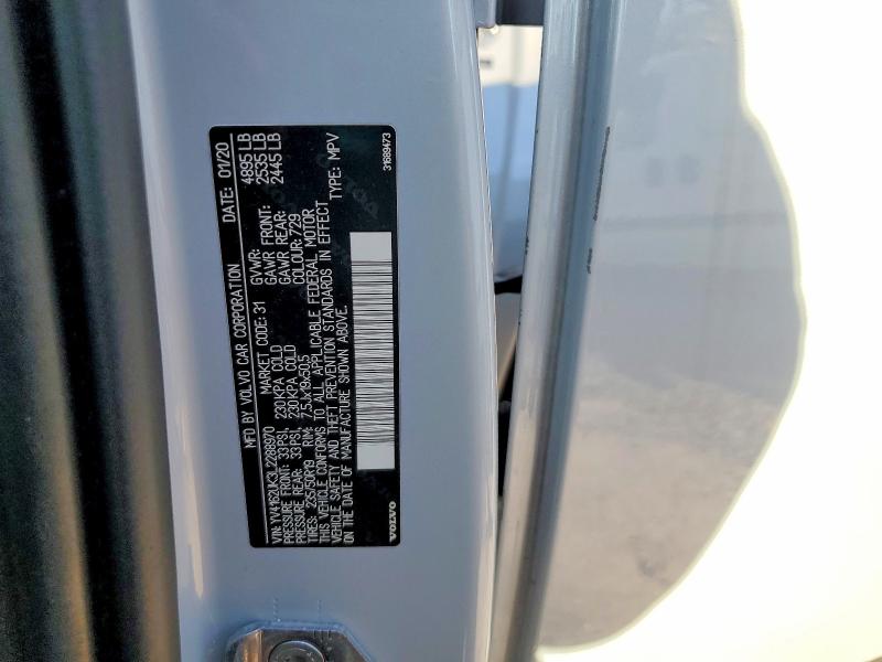 2020 Volvo Xc40 მანქანა იყიდება აუქციონზე, vin: YV4162UK3L2288970, აუქციონის ნომერი: 49274406