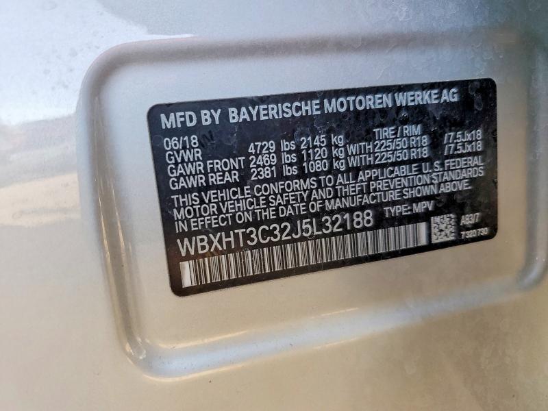 Aukcja sprzedaży 2018 Bmw X1, vin: WBXHT3C32J5L32188, numer aukcji: 48761416