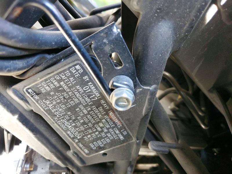 51531086 :رقم المزاد ، JKALE8C13HDA00304 vin ، 2017 Kawasaki Kle300 مزاد بيع