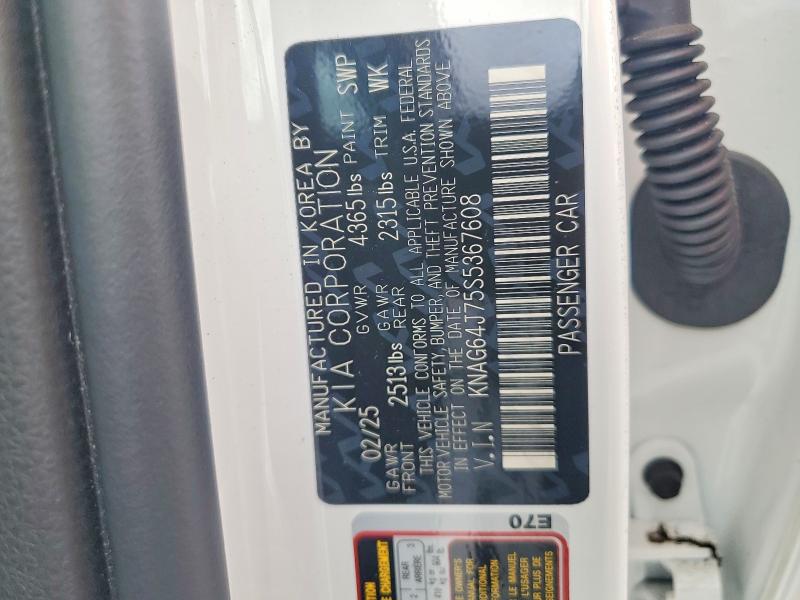Aukcja sprzedaży 2025 Kia K5, vin: KNAG64J75S5367608, numer aukcji: 49131446