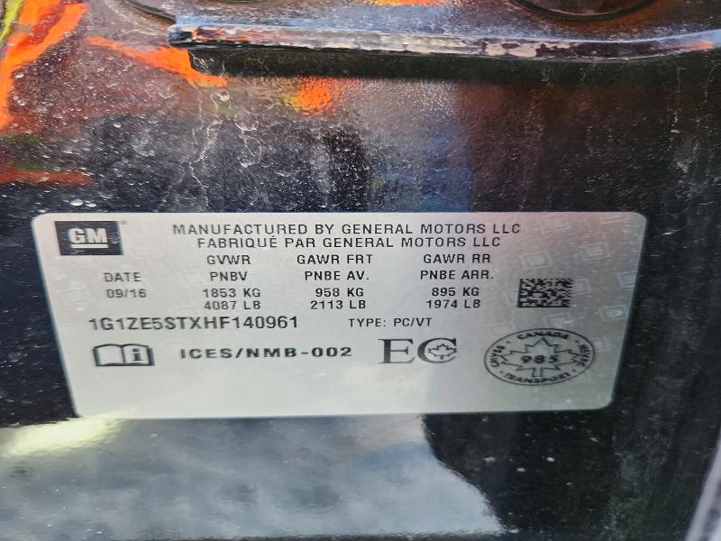 Aukcja sprzedaży 2017 Chevrolet Malibu, vin: 1G1ZE5STXHF140961, numer aukcji: 47658216