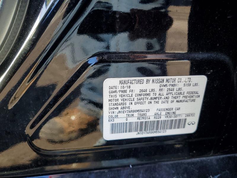 Продаж на аукціоні авто 2019 Infiniti Q50, vin: JN1EV7AR6KM554123, номер лоту: 48907876