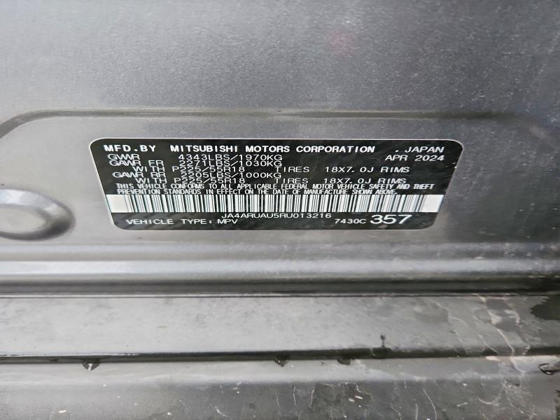 Продаж на аукціоні авто 2024 Mitsubishi Outlander Sport, vin: JA4ARUAU5RU013216, номер лоту: 48496786