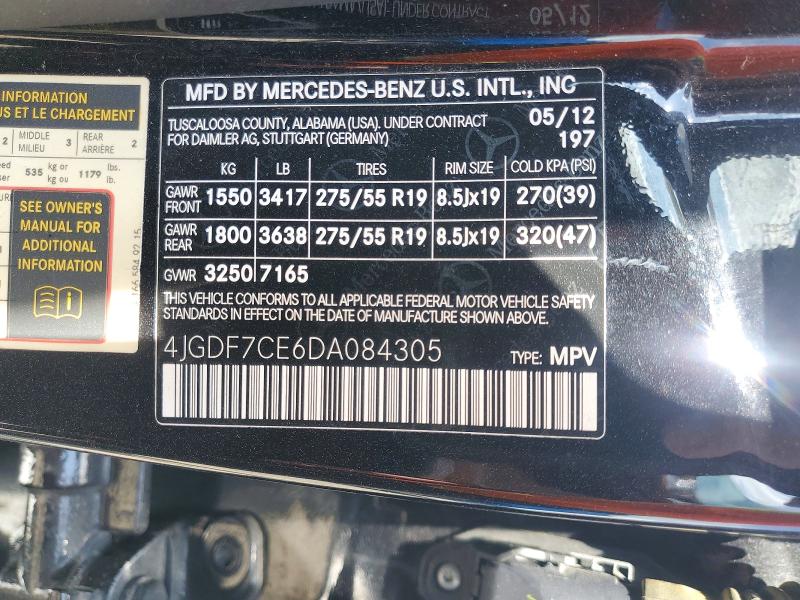 Продаж на аукціоні авто 2013 Mercedes-benz Gl, vin: 4JGDF7CE6DA084305, номер лоту: 49579886