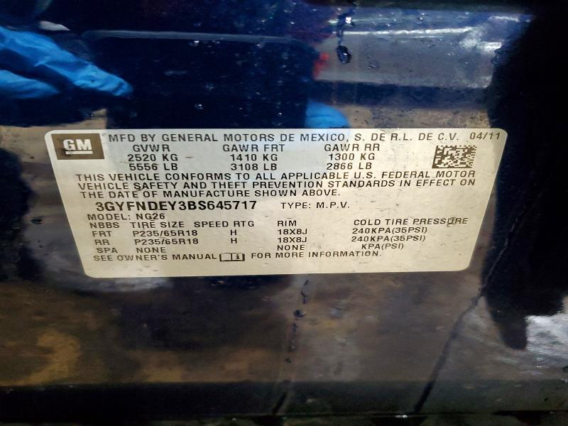 Продаж на аукціоні авто 2011 Cadillac Srx, vin: 3GYFNDEY3BS645717, номер лоту: 47615876