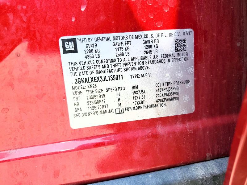 Продажа на аукционе авто 2018 Gmc Terrain, vin: 3GKALXEX3JL139011, номер лота: 51806616