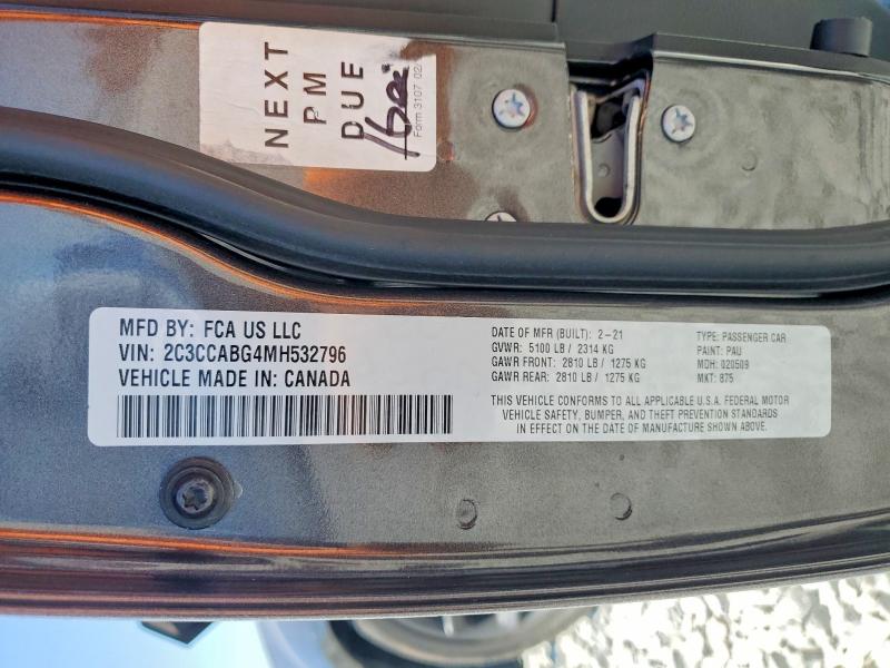 Продажа на аукционе авто 2021 Chrysler 300, vin: 2C3CCABG4MH532796, номер лота: 50777866