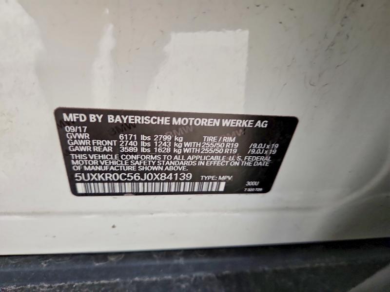 Продажа на аукционе авто 2018 Bmw X5, vin: 5UXKR0C56J0X84139, номер лота: 48786026