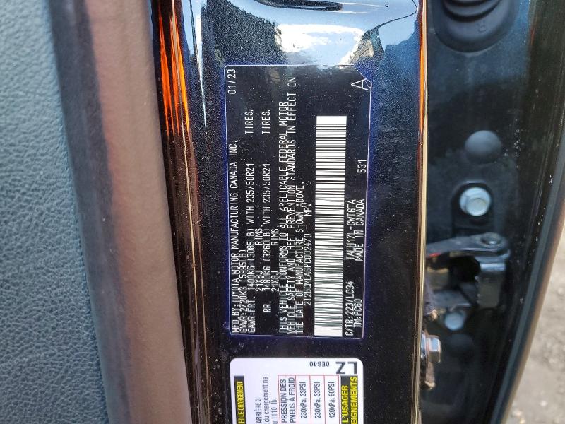 48241136 :رقم المزاد ، 2T2BCMEA6PC002470 vin ، 2023 Lexus Rx 500h مزاد بيع