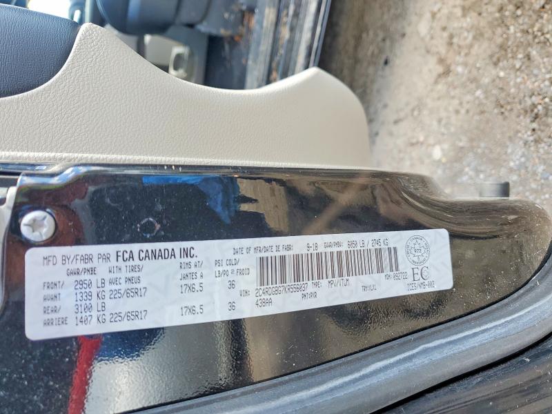 Auction sale of the 2019 Dodge Grand Caravan, vin: 2C4RDGBG7KR556037, lot number: 48317546