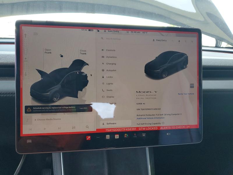 51200476 :رقم المزاد ، 7SAYGDEE1TF458391 vin ، 2026 Tesla Model Y مزاد بيع