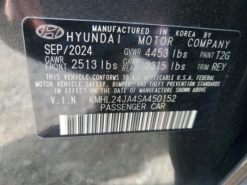 Продаж на аукціоні авто 2025 Hyundai Sonata, vin: KMHL24JA4SA450152, номер лоту: 48478986