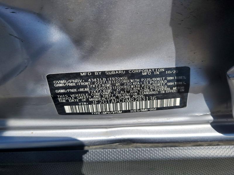 Продаж на аукціоні авто 2021 Subaru Crosstrek, vin: JF2GTAPC6M8283136, номер лоту: 50716476