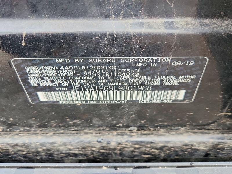 Продаж на аукціоні авто 2020 Subaru Wrx, vin: JF1VA1H69L9801968, номер лоту: 48453736