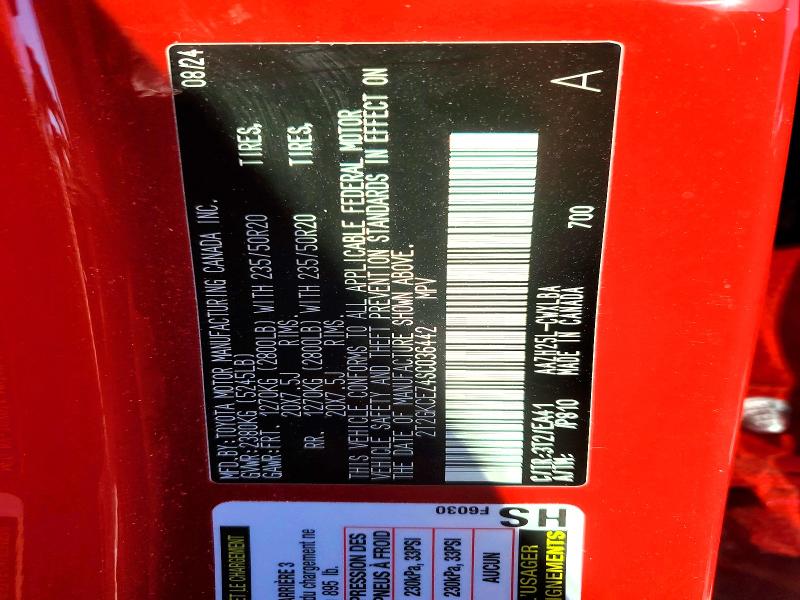49004846 :رقم المزاد ، 2T2GKCEZ4SC036442 vin ، 2025 Lexus Nx 350h مزاد بيع