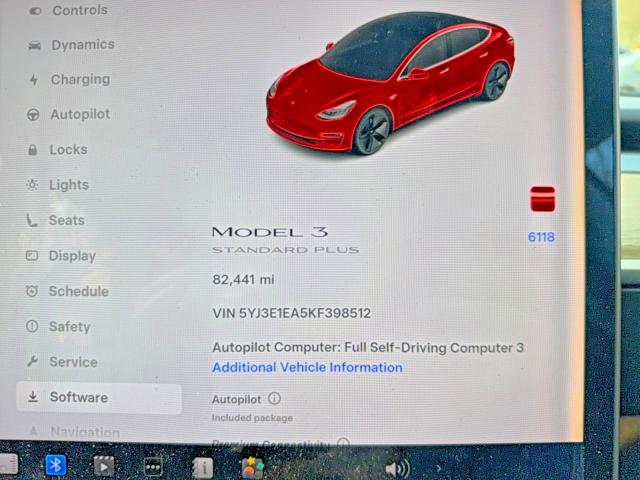 50344526 :رقم المزاد ، 5YJ3E1EA5KF398512 vin ، 2019 Tesla Model 3 مزاد بيع