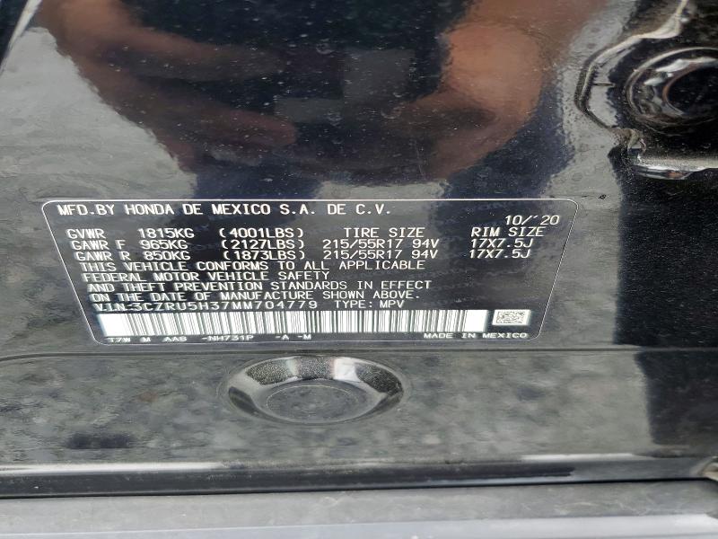 50062506 :رقم المزاد ، 3CZRU5H37MM704779 vin ، 2021 Honda Hr-v مزاد بيع