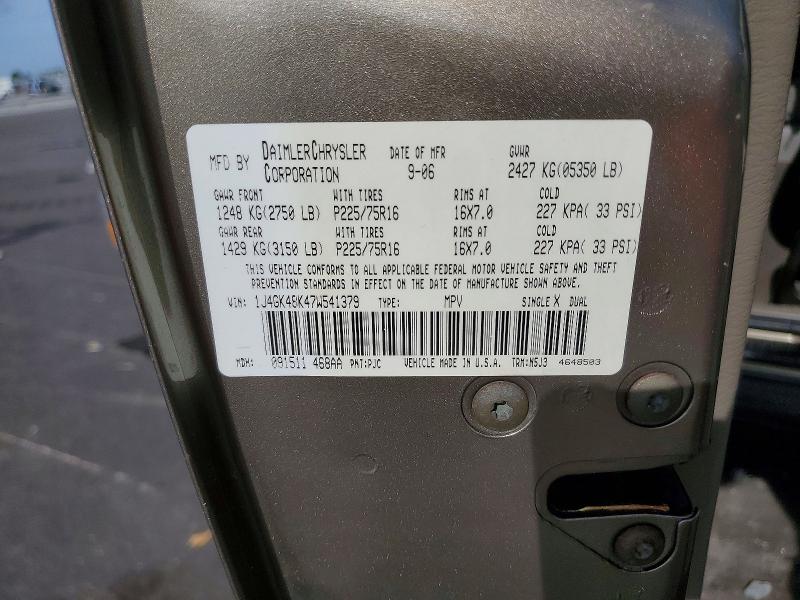 Продаж на аукціоні авто 2007 Jeep Liberty, vin: 1J4GK48K47W541379, номер лоту: 49451976