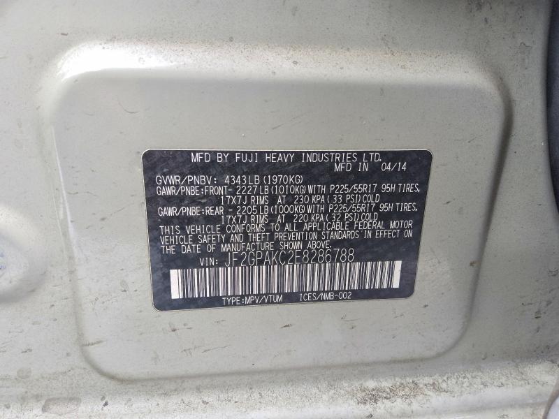Продаж на аукціоні авто 2014 Subaru Xv Crosstrek, vin: JF2GPAKC2E8286788, номер лоту: 49672506