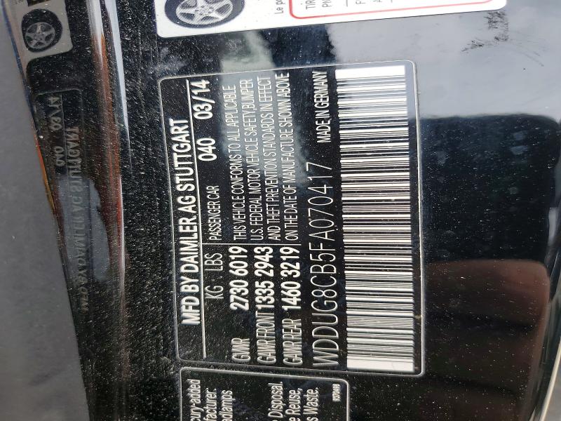 Продажа на аукционе авто 2015 Mercedes-benz S, vin: WDDUG8CB5FA070417, номер лота: 48799666