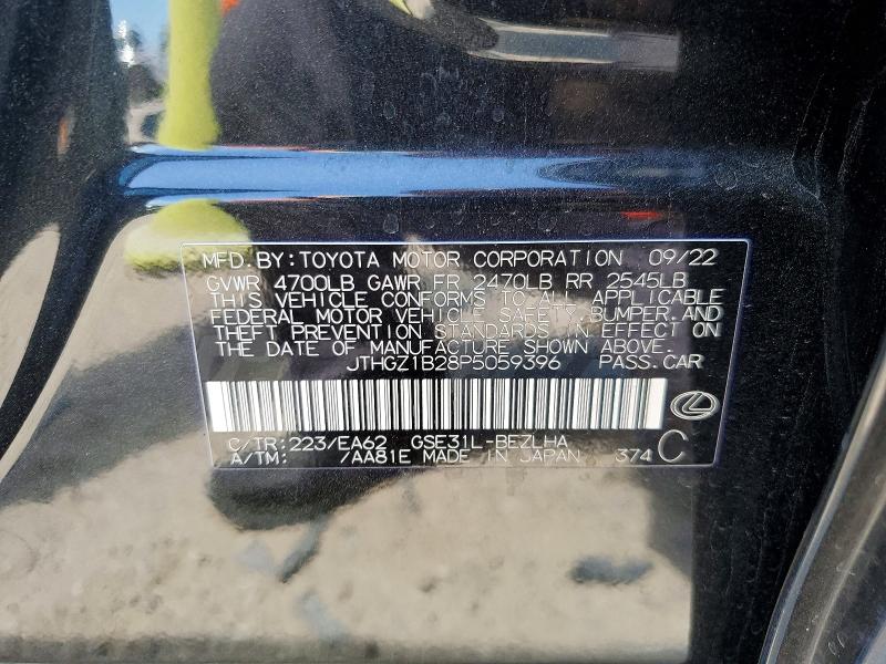 Продаж на аукціоні авто 2023 Lexus Is 350, vin: JTHGZ1B28P5059396, номер лоту: 49235046