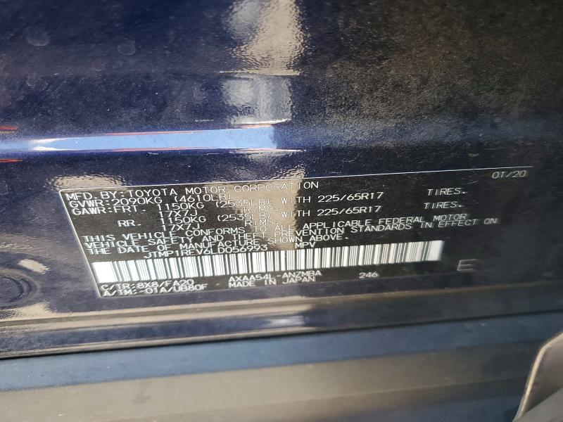 Aukcja sprzedaży 2020 Toyota Rav4, vin: JTMP1RFV6LD056993, numer aukcji: 51028086