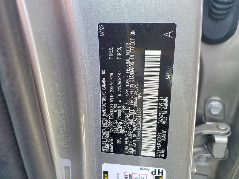 50657106 :رقم المزاد ، 2T2GGCEZ2RC041179 vin ، 2024 Lexus Nx 350 مزاد بيع